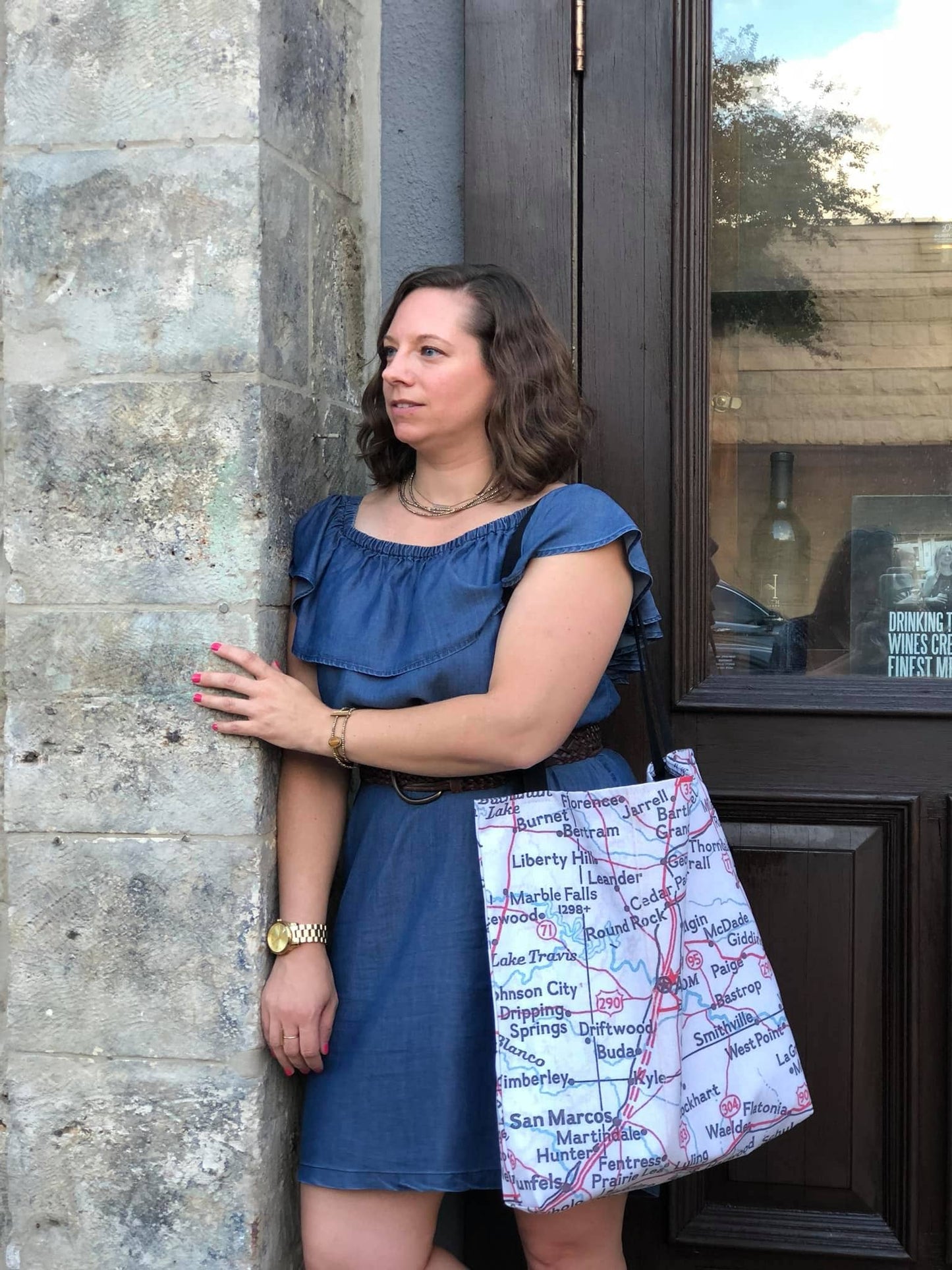 Sea Island | Georgia Map Tote Bag