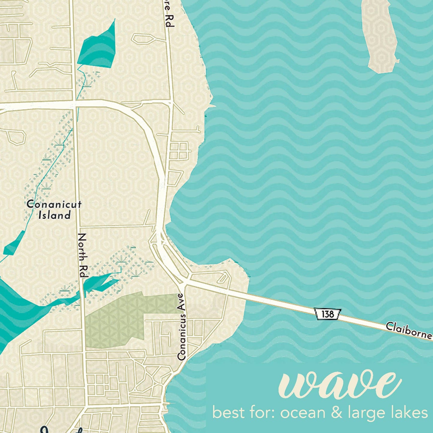 St Simons Tote | With Whale Inner