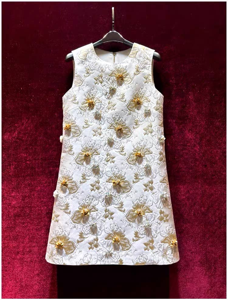 TAO | PS Golden Beadwork A-Line Dress