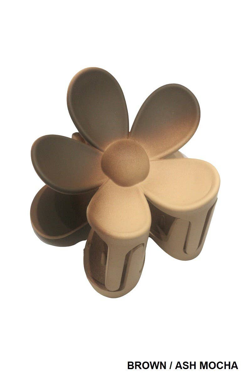 Hair Clip_ 42POPS Large Flower Hair Claw Hair Clip: OS / BEIGE-163545