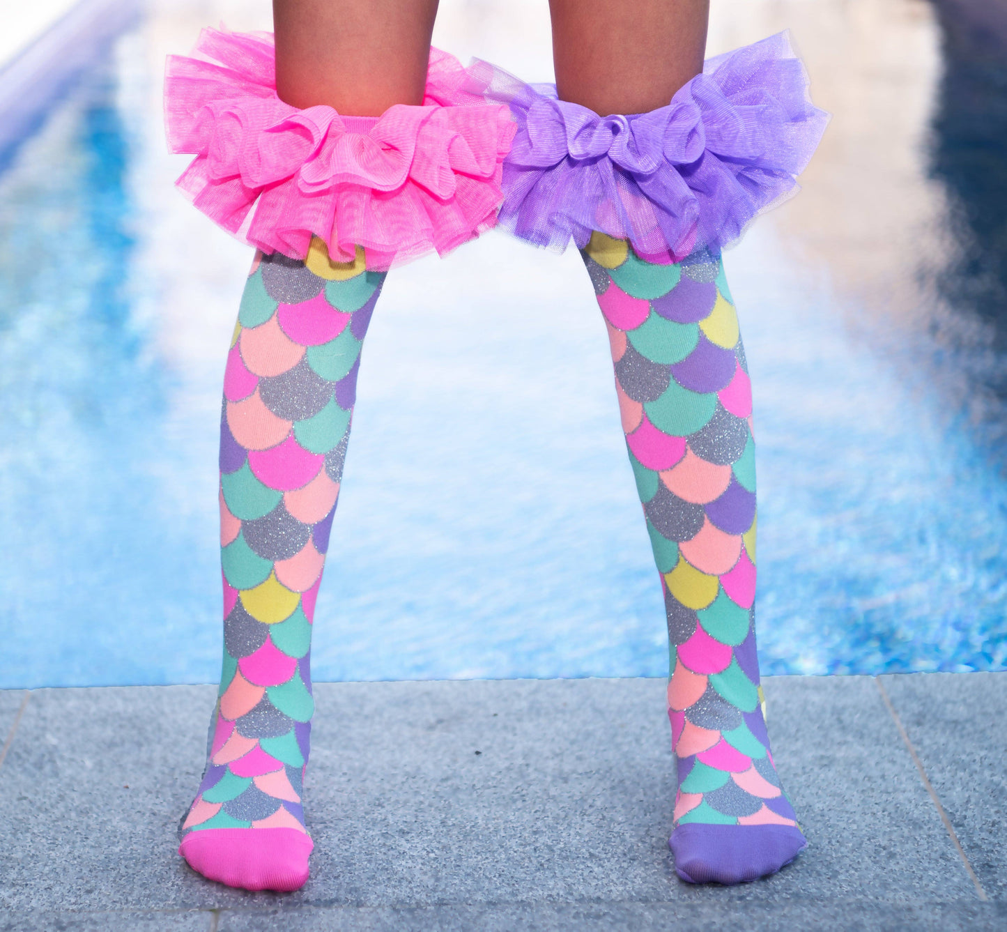 SOCKS | MERMAID FRILLS SOCKS: Kids & Adults Age 6 - 99