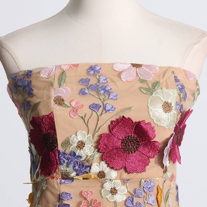 TAO | PS Floral Embroidered Slim Tube Dress