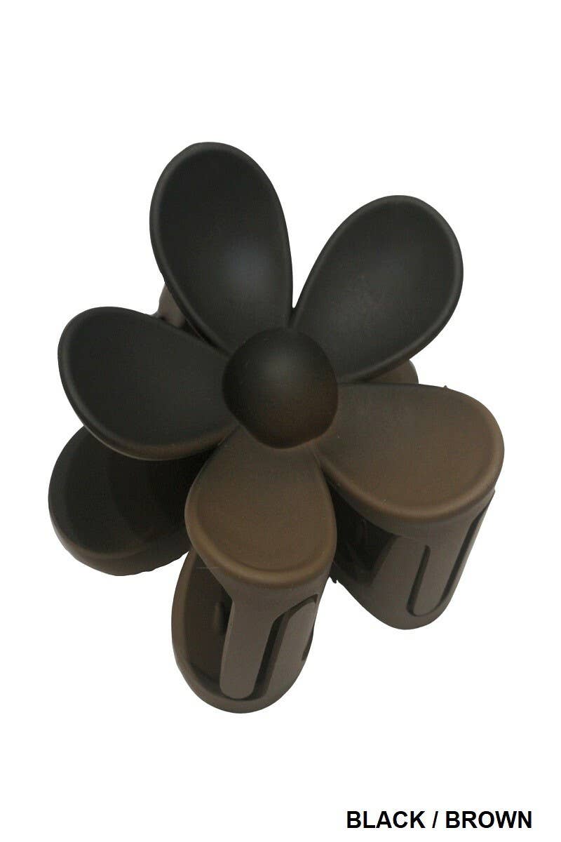 Hair Clip_ 42POPS Large Flower Hair Claw Hair Clip: OS / BEIGE-163545