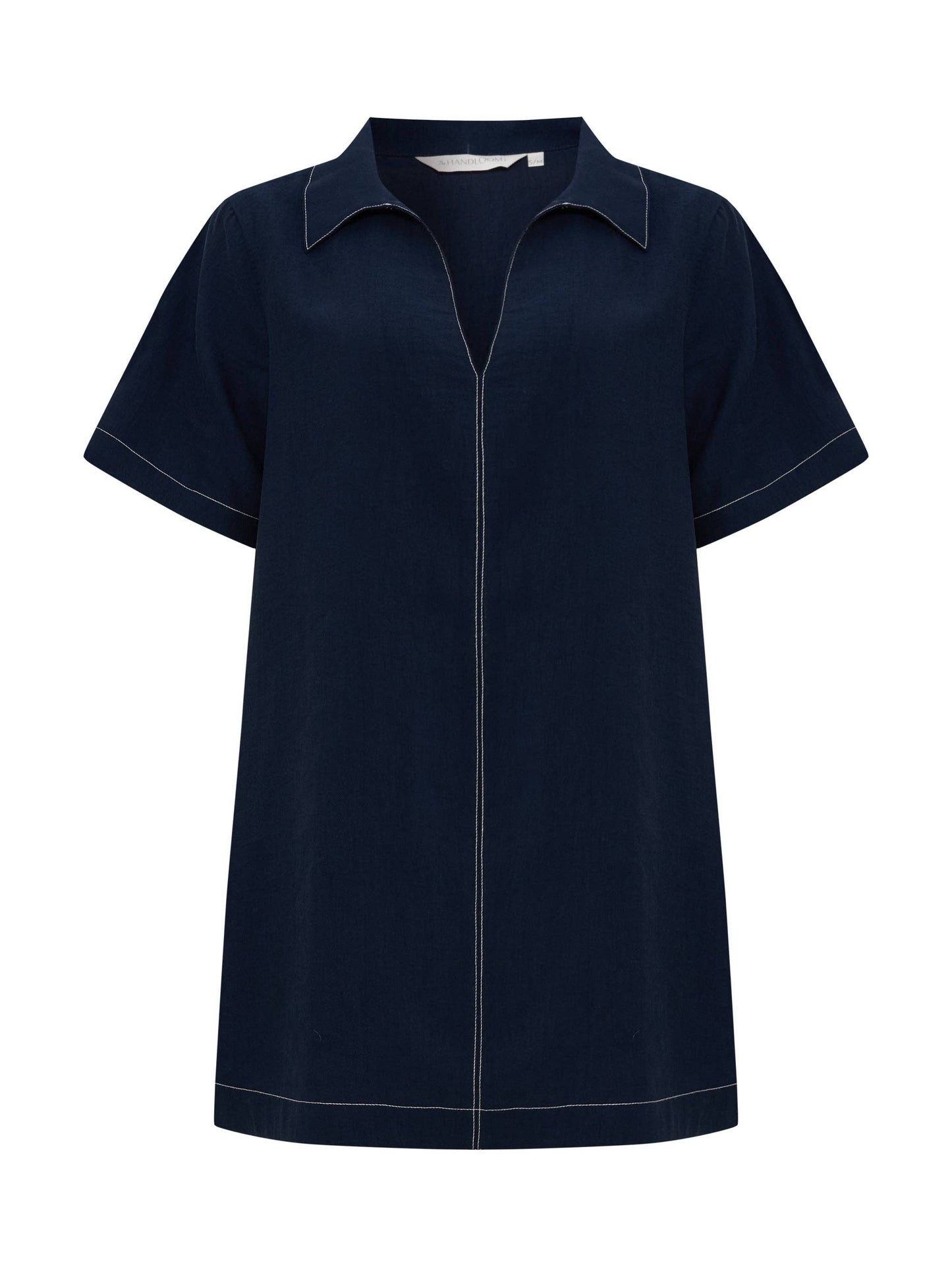Handloom | Mae Popover Mini Dress - Navy