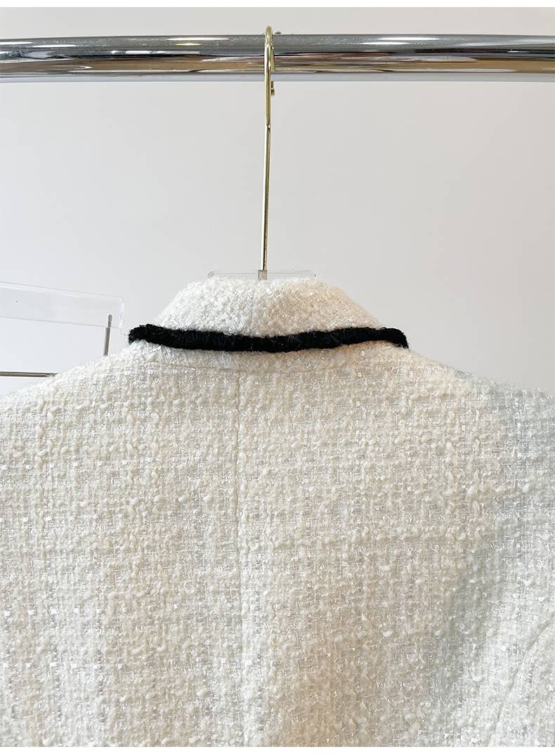 TAO | PS White Tweed Blazer And Short Set