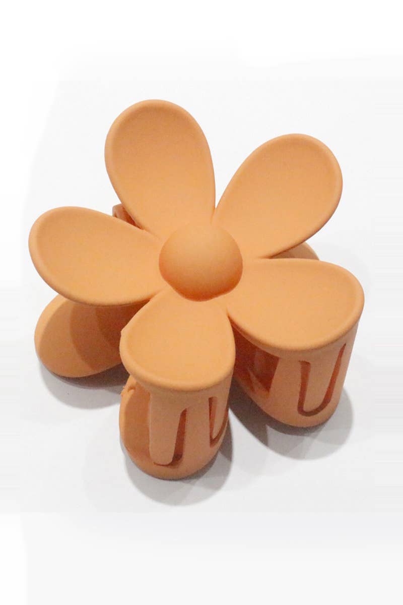 Hair Clip_ 42POPS Large Flower Hair Claw Hair Clip: OS / BEIGE-163545