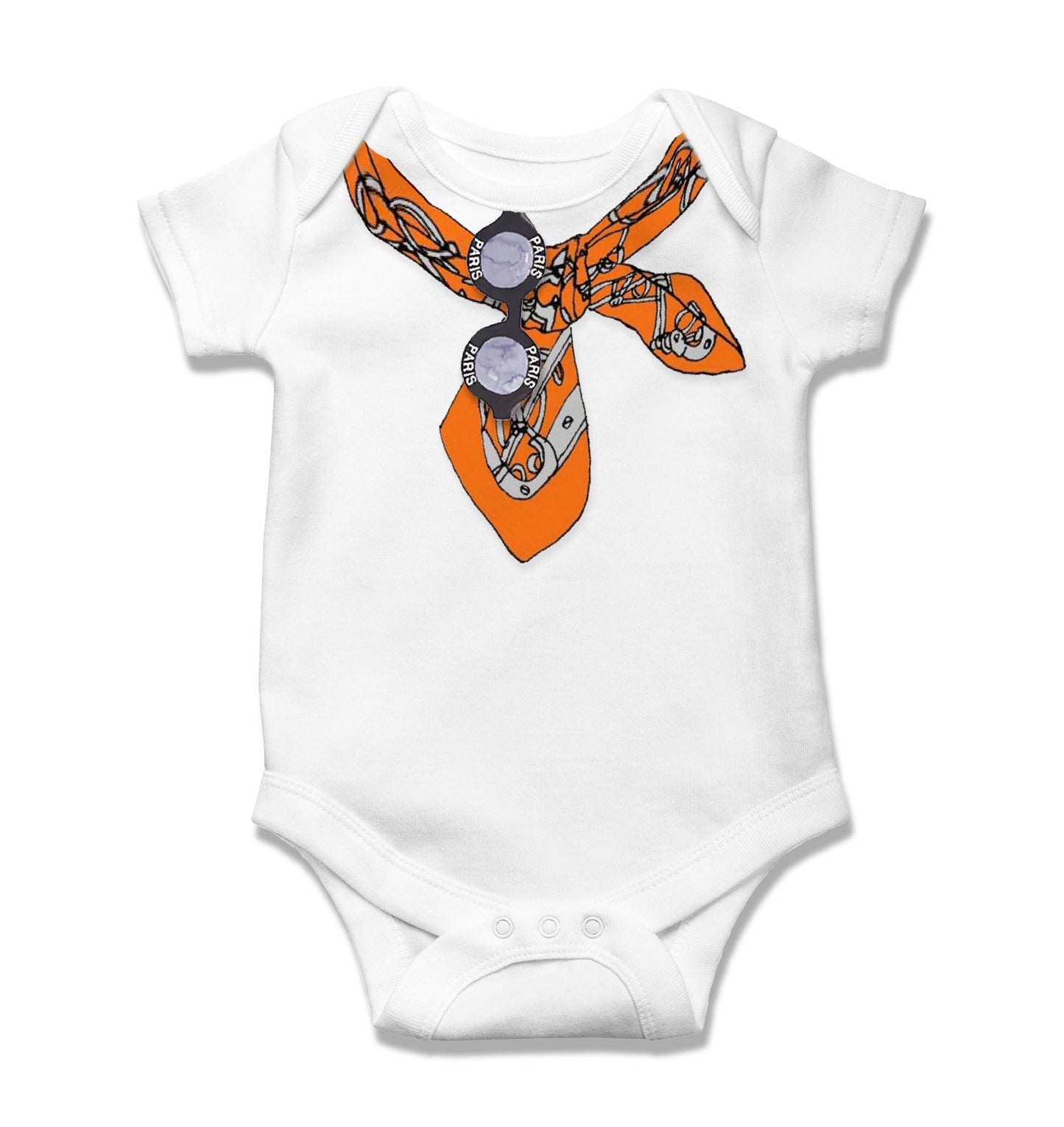 Baby Onesie - Scarf: 6-9 Months