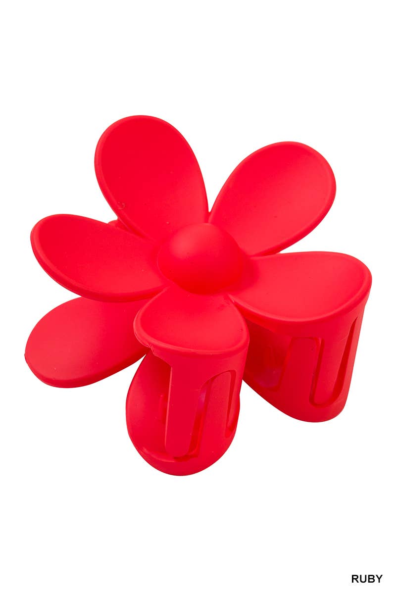 Hair Clip_ 42POPS Large Flower Hair Claw Hair Clip: OS / BEIGE-163545