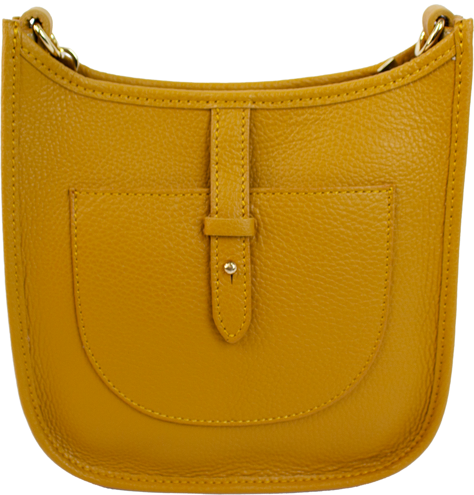 ITALIAN MESSENGER BAG: Tan