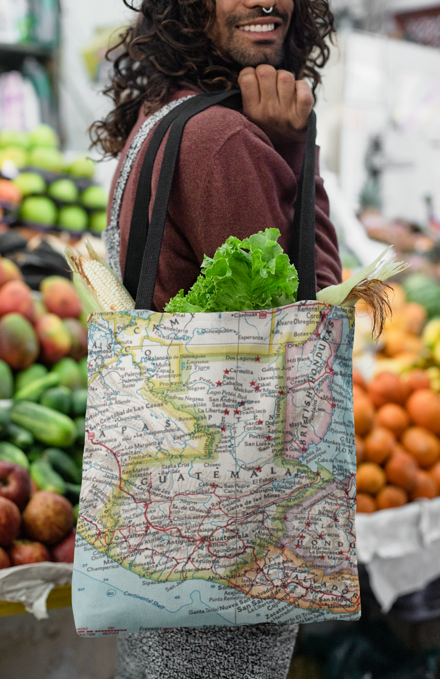 Sea Island | Georgia Map Tote Bag