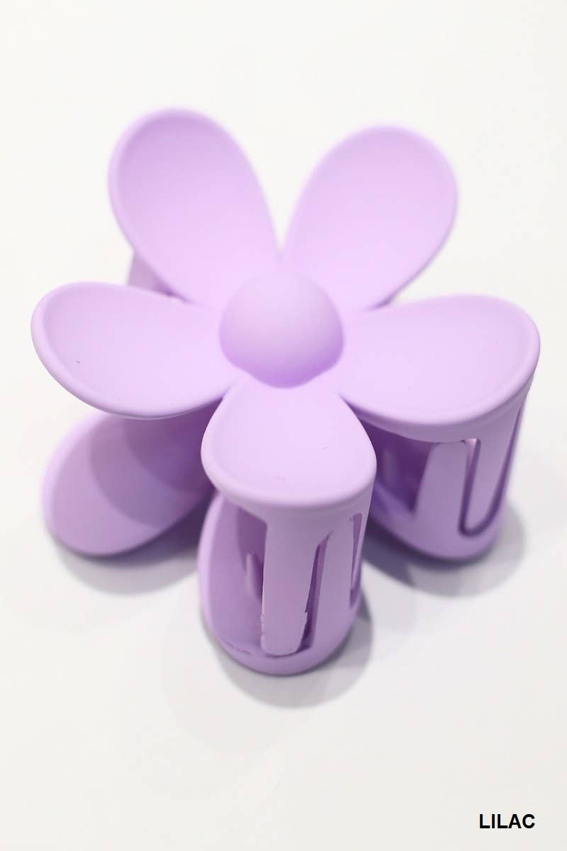 Hair Clip_ 42POPS Large Flower Hair Claw Hair Clip: OS / BEIGE-163545