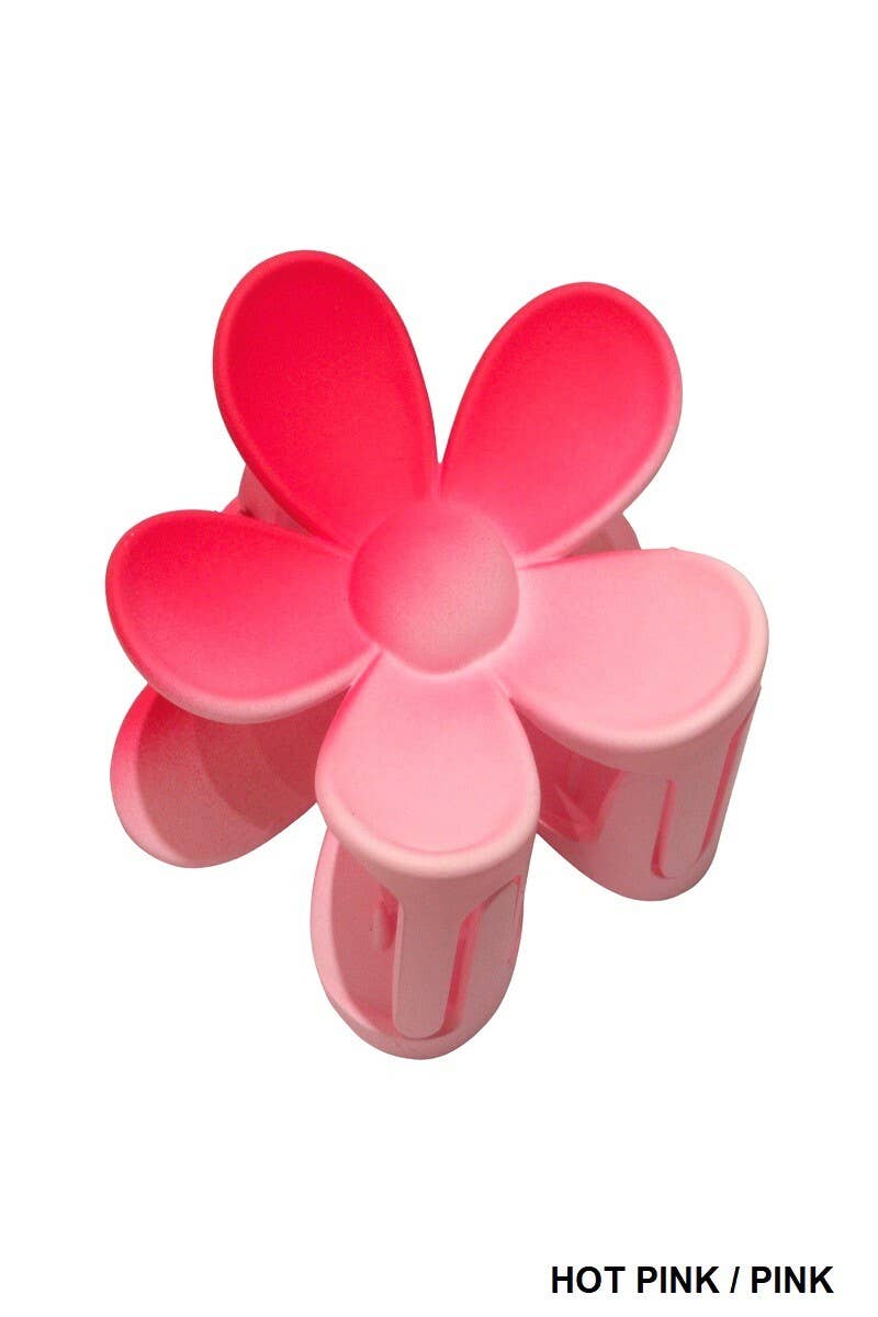 Hair Clip_ 42POPS Large Flower Hair Claw Hair Clip: OS / BEIGE-163545