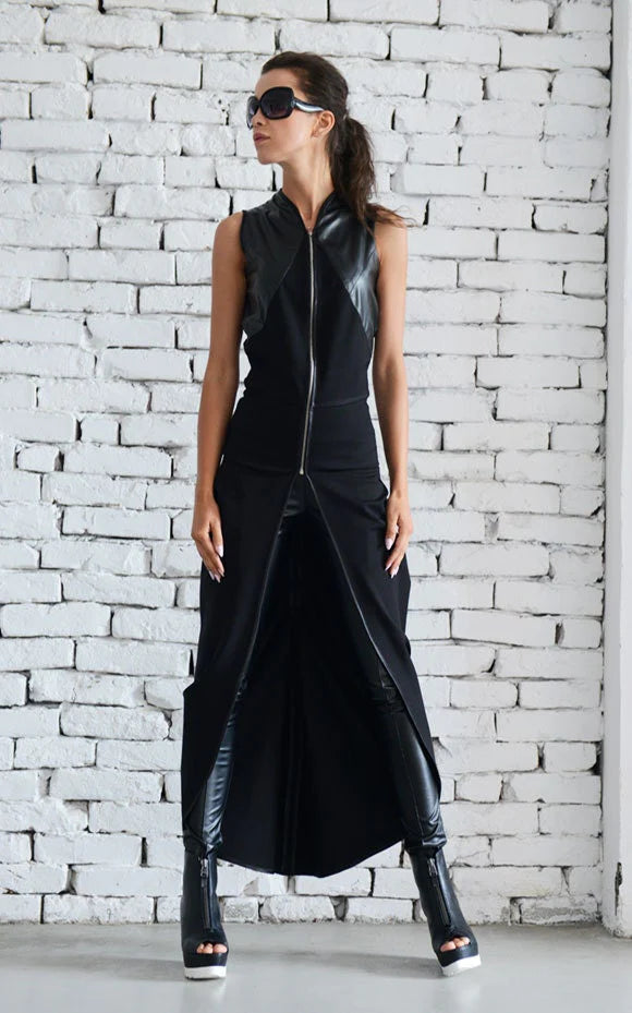 Metamorphoza | Asymmetric Black Vest