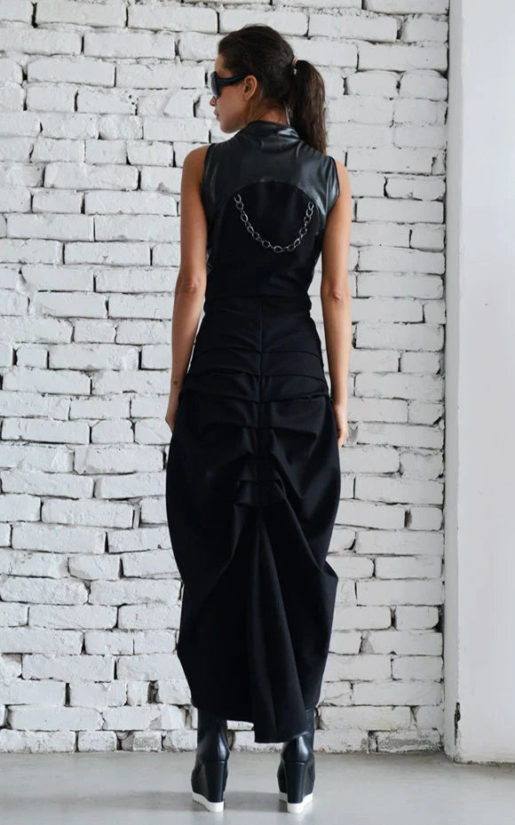Metamorphoza | Asymmetric Black Vest