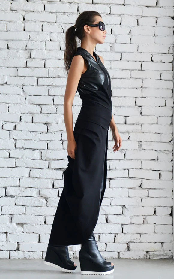 Metamorphoza | Asymmetric Black Vest