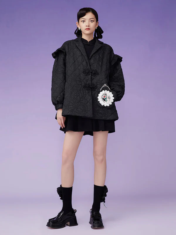 Mukzin | Black 3D Jacket with purse
