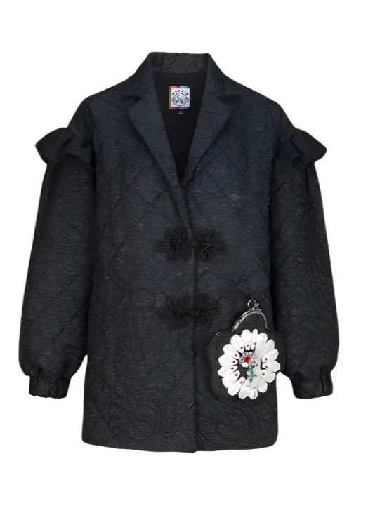 Mukzin | Black 3D Jacket with purse