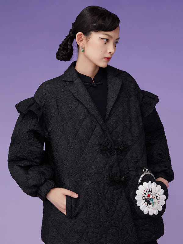 Mukzin | Black 3D Jacket with purse