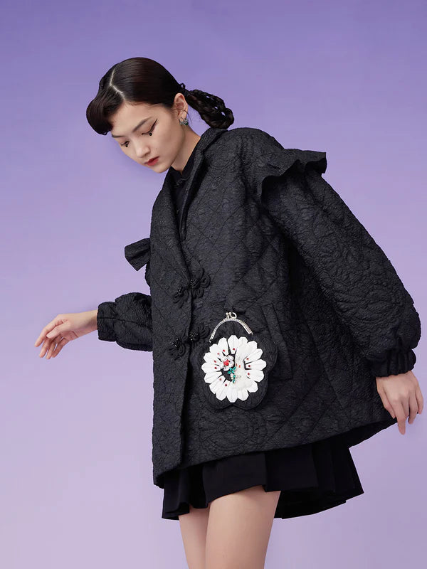Mukzin | Black 3D Jacket with purse
