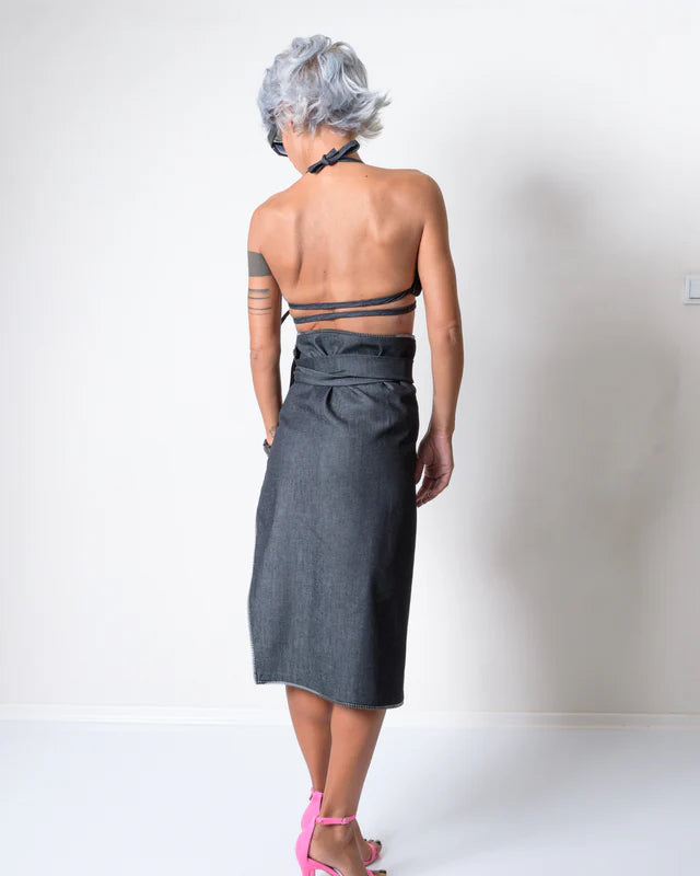 Locker Room | Denim Extravagant Three Piece Set
