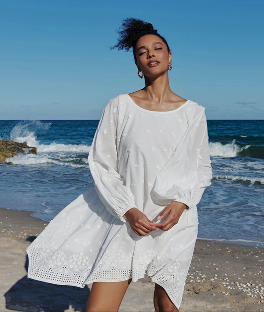 Arianne Elmy   |  English Garden Embroidered Cotton Good Luck Dress