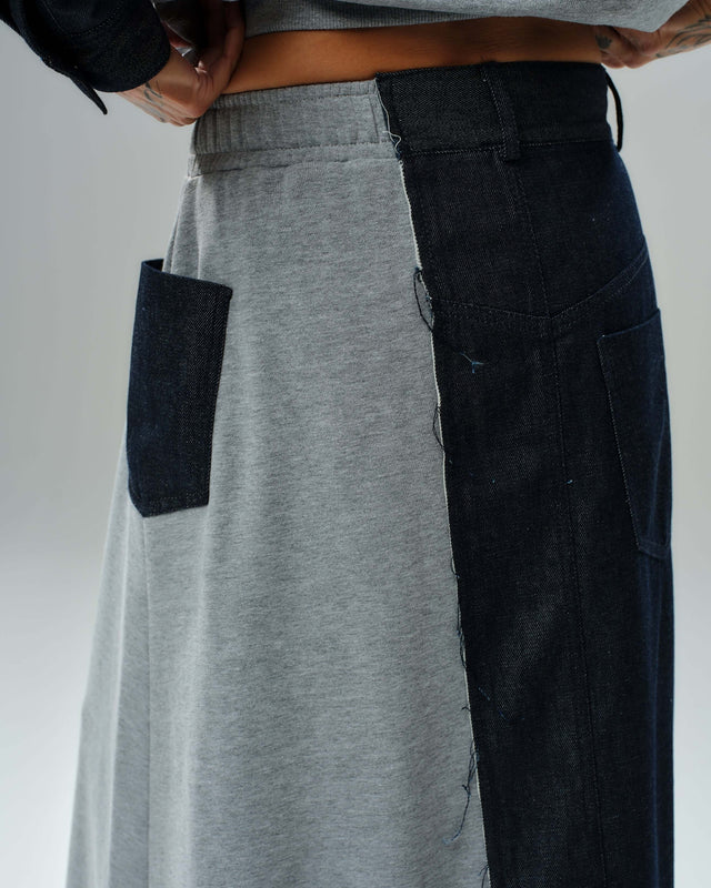 Locker Room | Grey and Denim Co-Ord Set