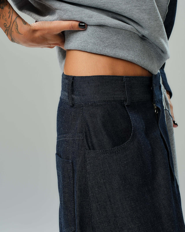 Locker Room | Grey and Denim Co-Ord Set