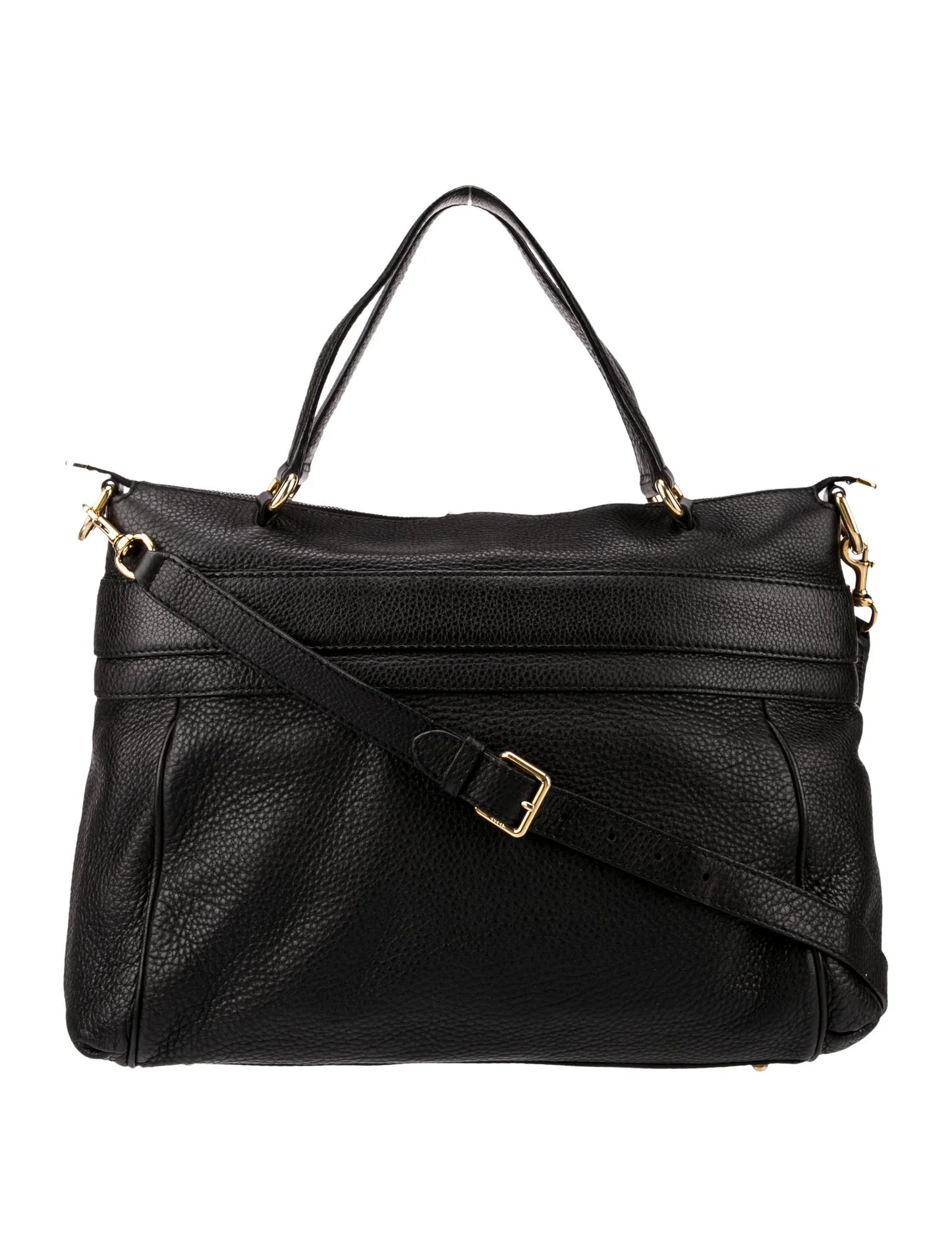 Gucci | Black Pebbled Calfskin Leather Ride