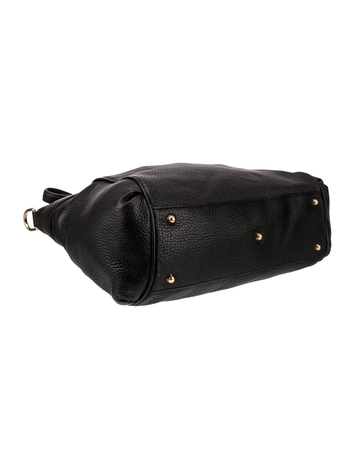 Gucci | Black Pebbled Calfskin Leather Ride