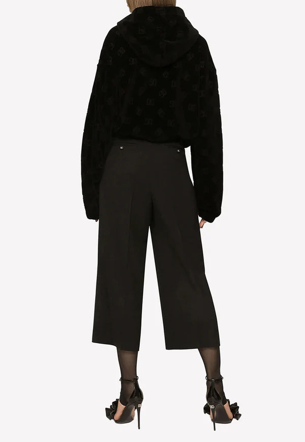 Dolce & Gabbana | High-Waist Cropped Pants with Slits