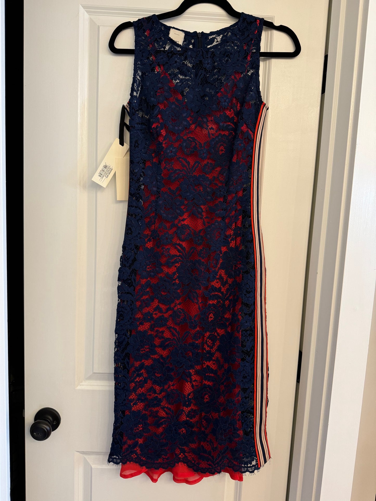 Pinko | Vintage Blue Lace Sheath Dress