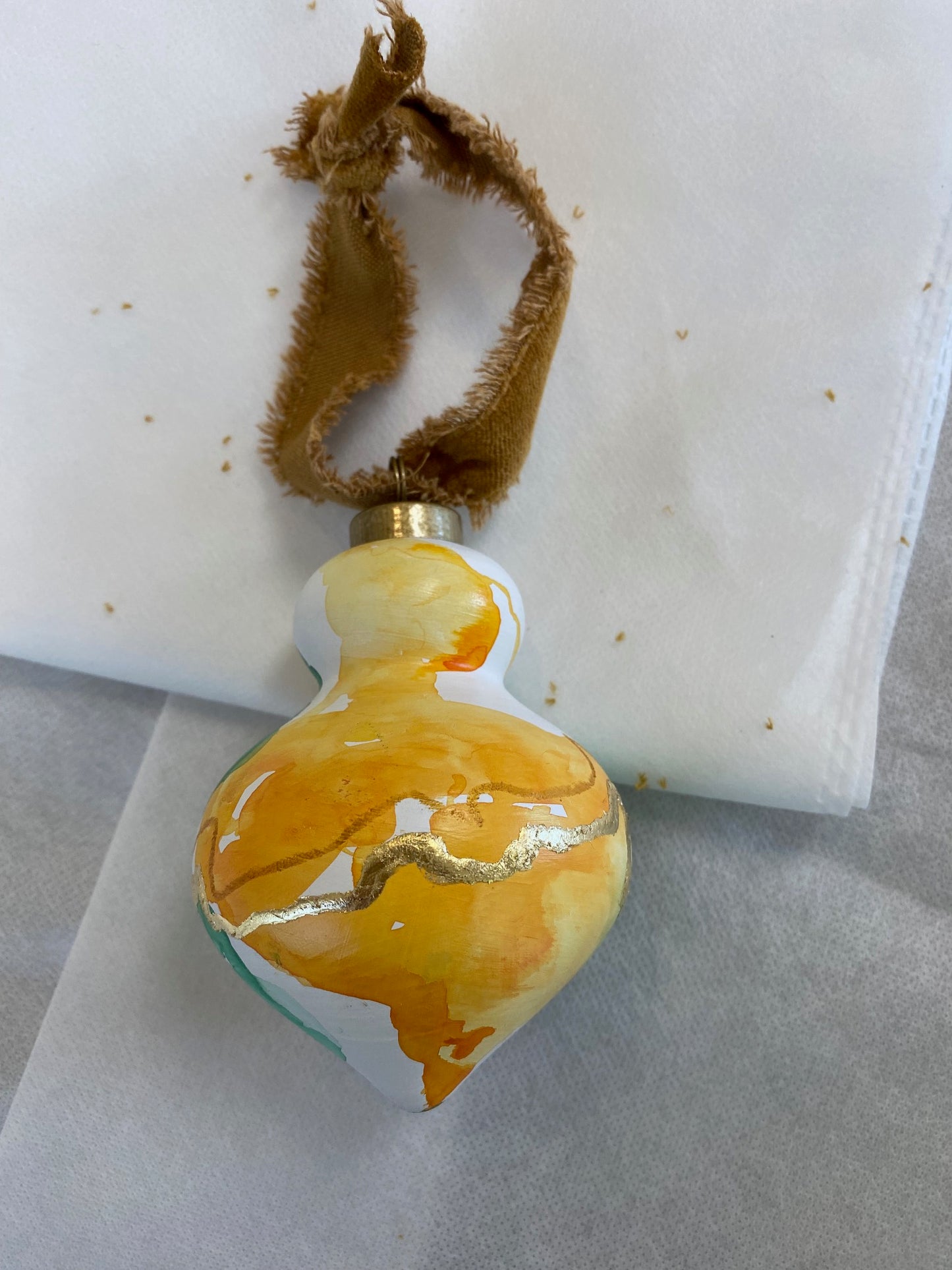 Michelle Wolf | Double Retro Xmas Tree Ornament (Gold Foil)