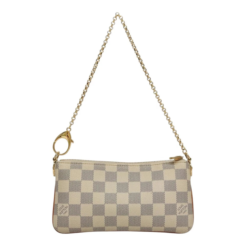 Louis Vuitton | Mira White Canvas Clutch Bag