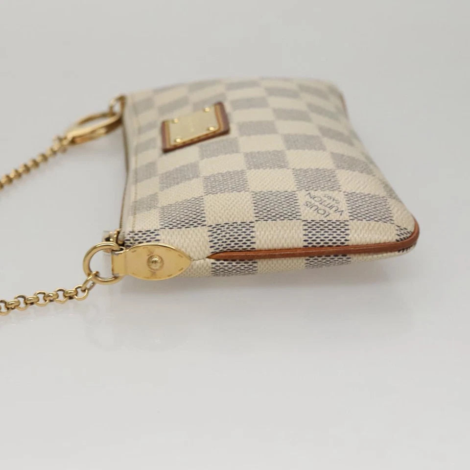 Louis Vuitton | Mira White Canvas Clutch Bag