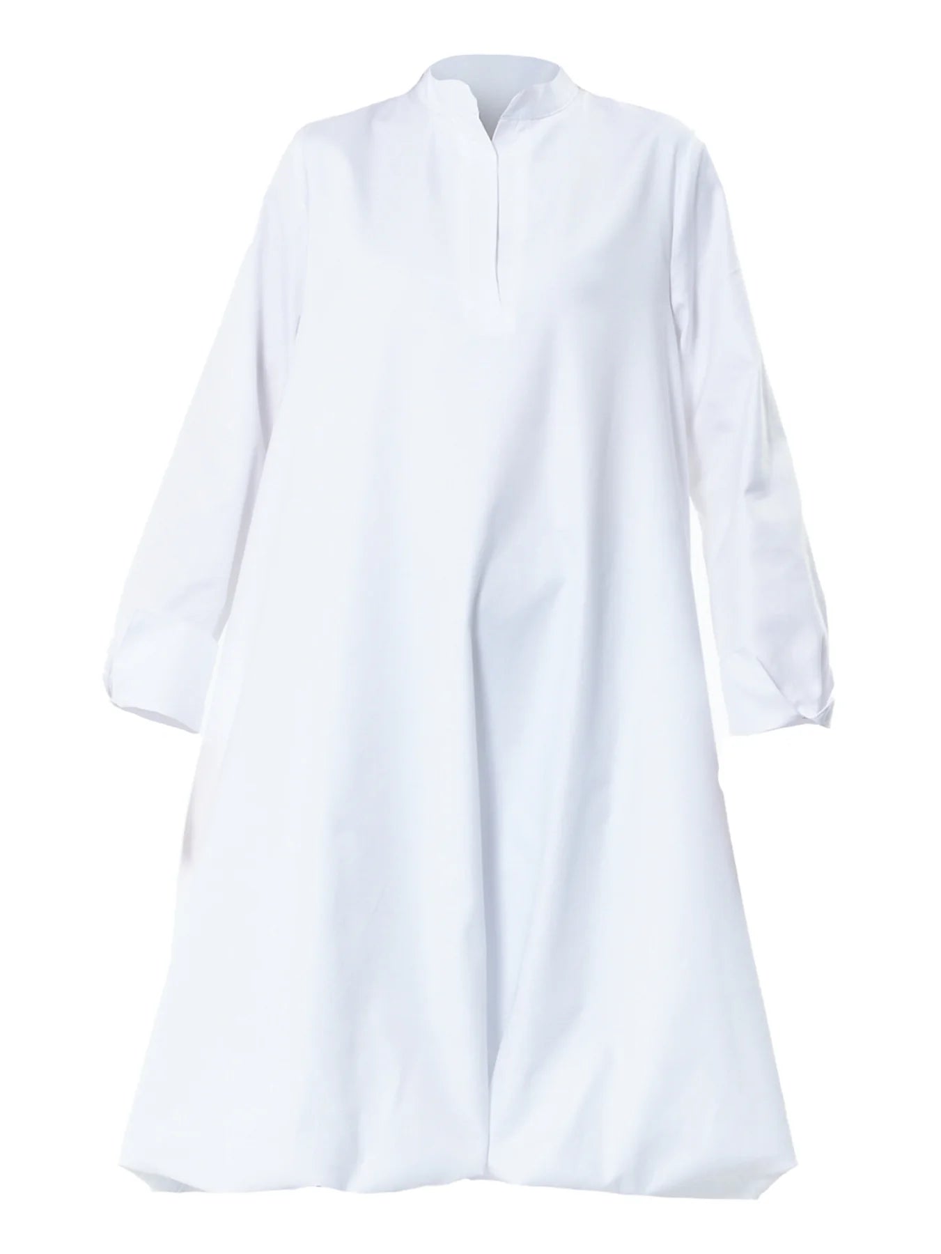 Metamorphoza | Long Sleeve Tunic Dress In White