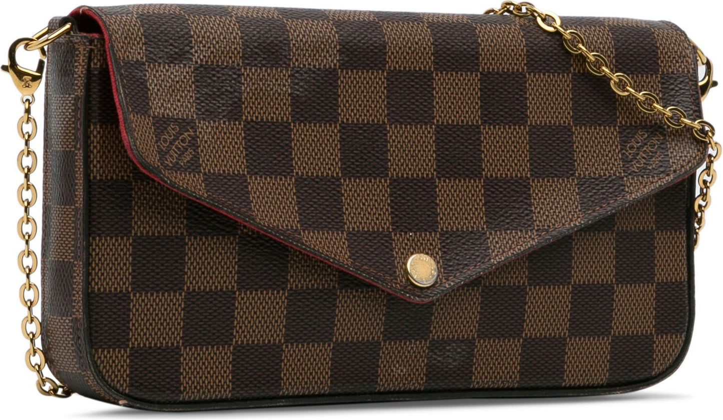 Louis Vuitton | Damier Ebene Pochette Felicie Brown