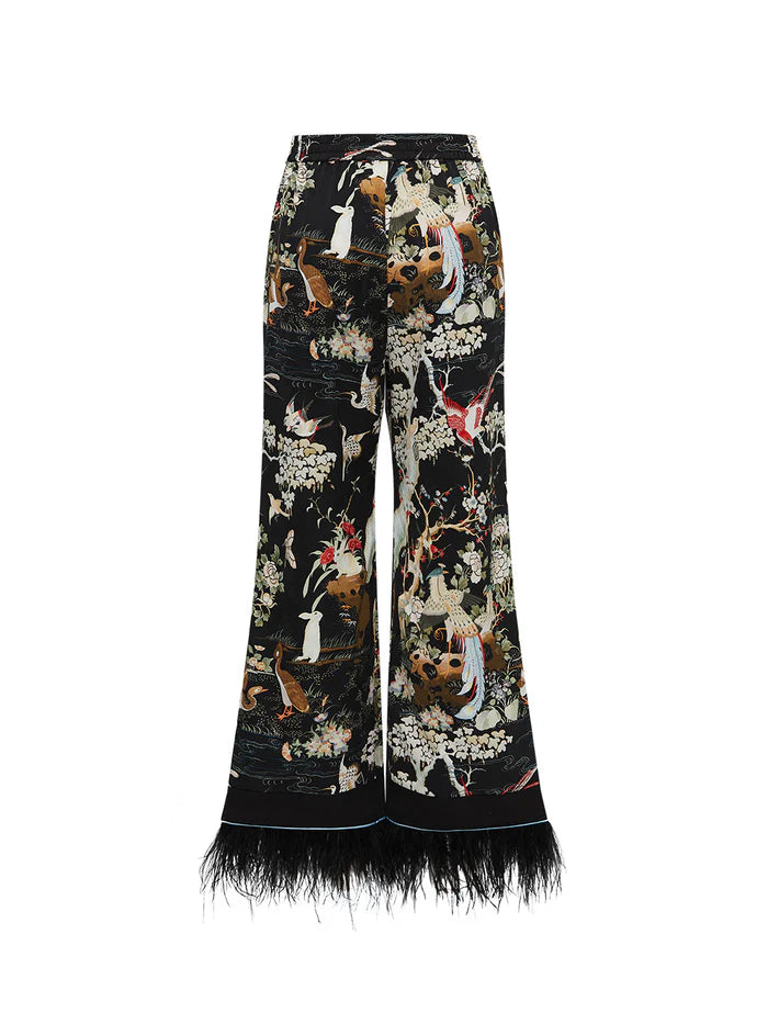 Mukzin | Birds Adoring the Phoenix Pajama Pants