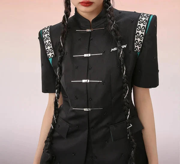 Mukzin | Chinese Style Cheongsam Vintage Blazer