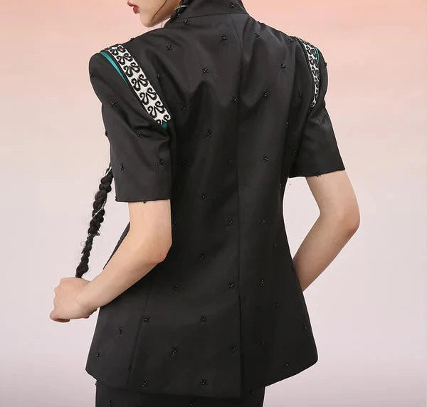 Mukzin | Chinese Style Cheongsam Vintage Blazer