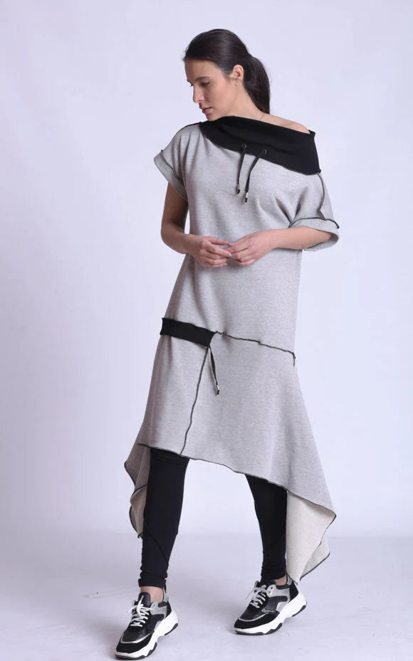 Metamorphoza | Off The Shoulder Collared Tunic