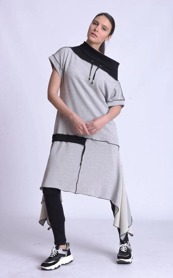 Metamorphoza | Off The Shoulder Collared Tunic
