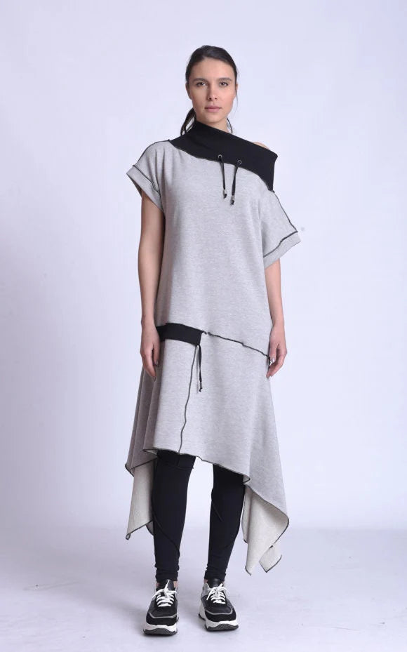 Metamorphoza | Off The Shoulder Collared Tunic