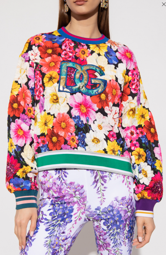 Dolce & Gabbana | Brocade Sweatshirt Floral
