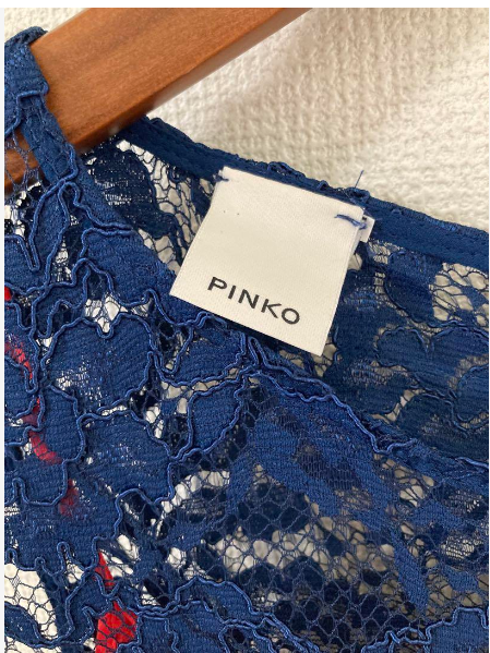Pinko | Vintage Blue Lace Sheath Dress