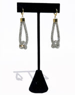 Rocknot | Feather Drop Earrings - Crystal