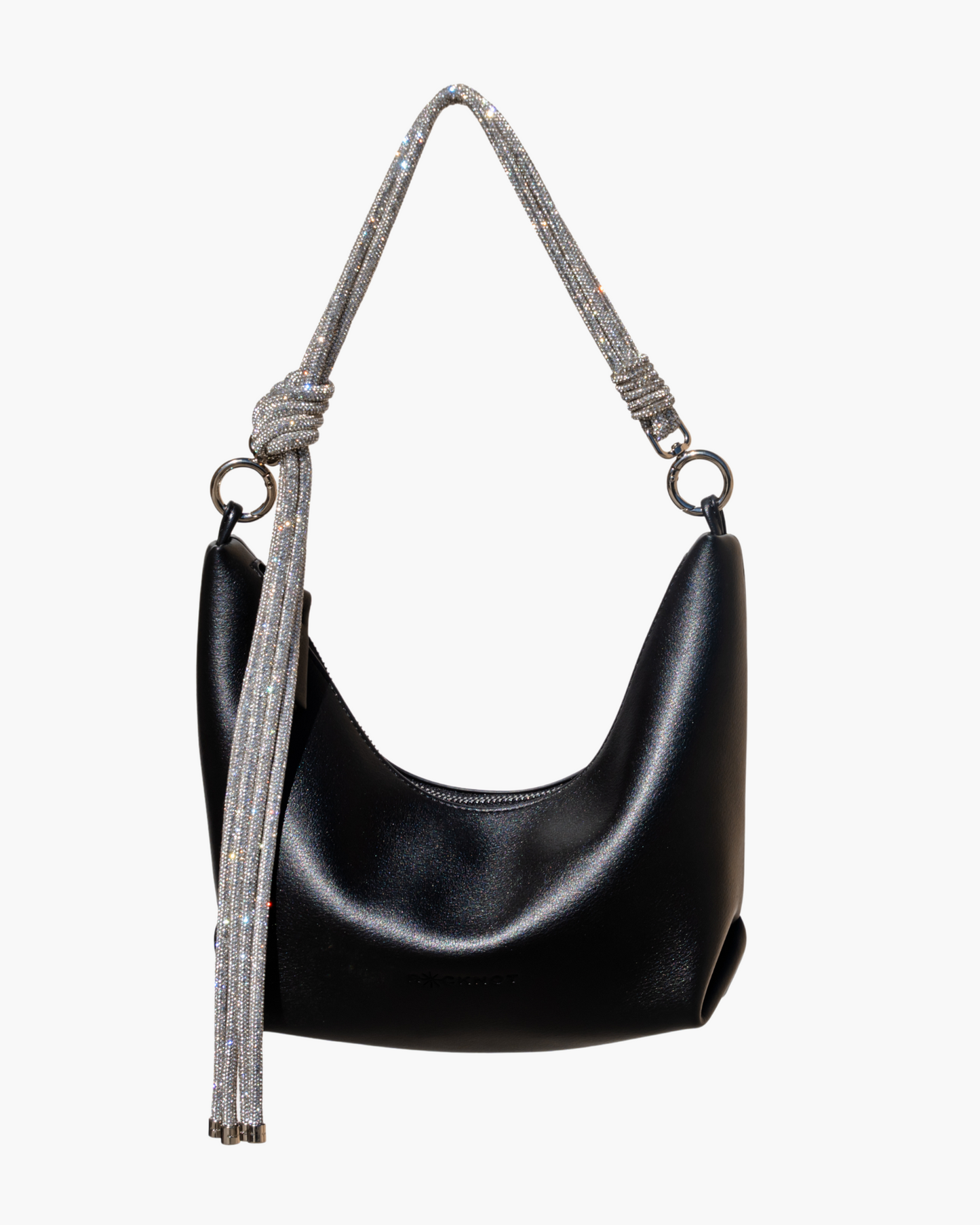 Rocknot | Hezi Leather Shoulder Bag - Black
