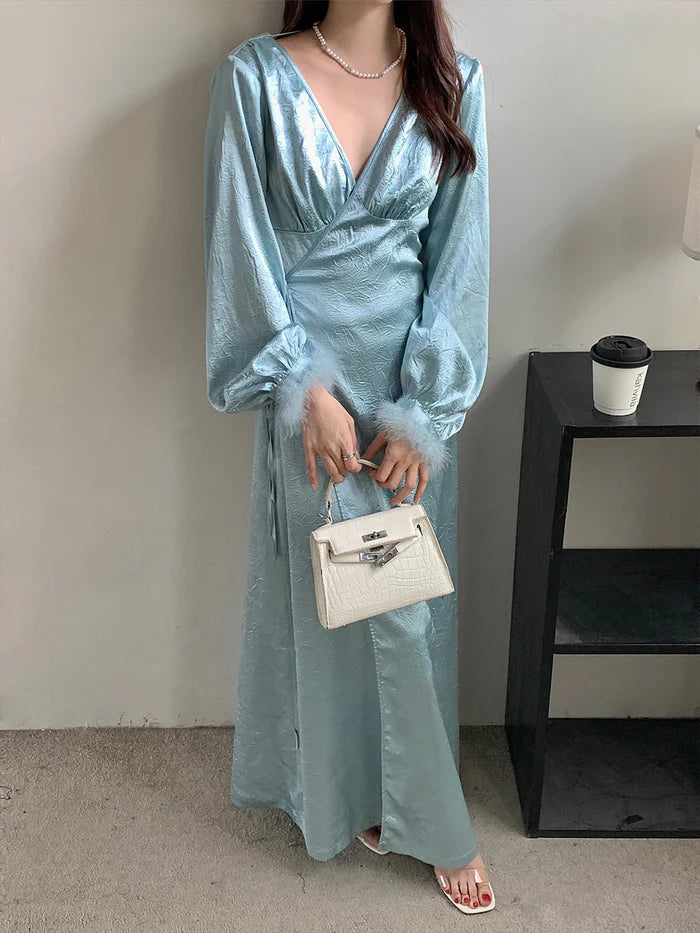 Mukzin | Baby Blue Slim Dress