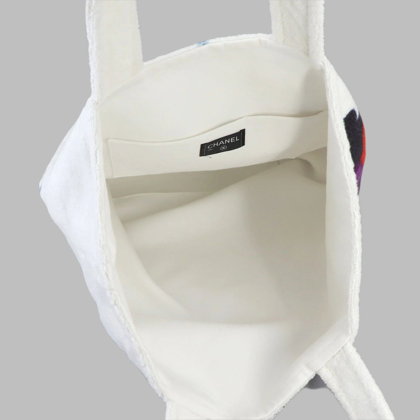 Chanel | White Beach Bag With Towel Tote Bag