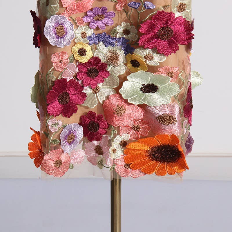 TAO | PS Floral Embroidered Slim Tube Dress
