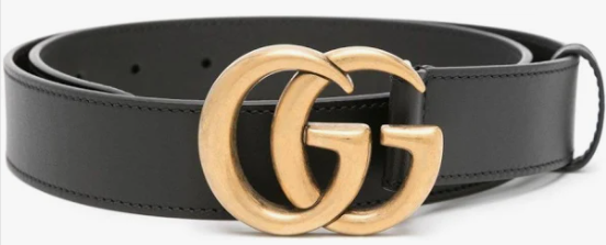 Gucci Women's GG Marmont Moon Leather Belt 85 / 32